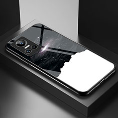 Realme GT Neo3 5G用ハイブリットバンパーケース プラスチック パターン 鏡面 カバー LS1 Realme ブラック