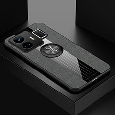 Realme GT Neo5 240W 5G用極薄ソフトケース シリコンケース 耐衝撃 全面保護 アンド指輪 マグネット式 バンパー X01L Realme グレー