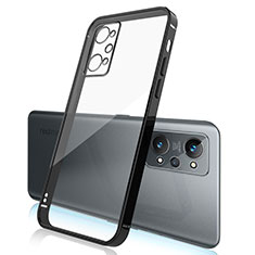 Realme GT2 5G用極薄ソフトケース シリコンケース 耐衝撃 全面保護 クリア透明 H01 Realme ブラック