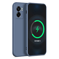 Realme Narzo 50 5G用360度 フルカバー極薄ソフトケース シリコンケース 耐衝撃 全面保護 バンパー Realme ラベンダーグレー