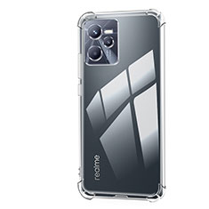 Realme Narzo 50A Prime用極薄ソフトケース シリコンケース 耐衝撃 全面保護 クリア透明 T02 Realme クリア