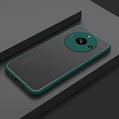 Realme Narzo 60 5G用ハイブリットバンパーケース クリア透明 プラスチック カバー Realme モスグリー