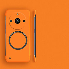 Realme Narzo 60 5G用ハードケース プラスチック 質感もマット フレームレス カバー Mag-Safe 磁気 Magnetic S02 Realme オレンジ