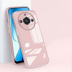 Realme Narzo 60 Pro 5G用極薄ソフトケース シリコンケース 耐衝撃 全面保護 クリア透明 H04 Realme ピンク