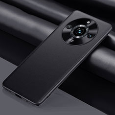 Realme Narzo 60 Pro 5G用ケース 高級感 手触り良いレザー柄 QK5 Realme ブラック