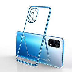 Realme Q2 Pro 5G用極薄ソフトケース シリコンケース 耐衝撃 全面保護 クリア透明 H01 Realme ネイビー