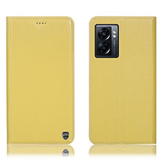 Realme V23 5G用手帳型 レザーケース スタンド カバー H21P Realme イエロー