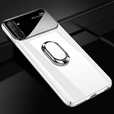 Realme X2用ハードケース プラスチック 質感もマット アンド指輪 マグネット式 A01 Realme ホワイト