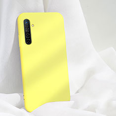 Realme X2用360度 フルカバー極薄ソフトケース シリコンケース 耐衝撃 全面保護 バンパー S03 Realme イエロー