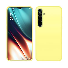 Realme X2用360度 フルカバー極薄ソフトケース シリコンケース 耐衝撃 全面保護 バンパー S05 Realme イエロー