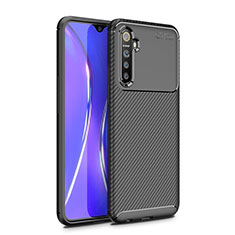 Realme X2用シリコンケース ソフトタッチラバー ツイル カバー Realme ブラック