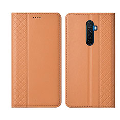 Realme X2 Pro用手帳型 レザーケース スタンド カバー L01 Realme オレンジ