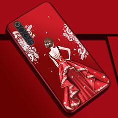 Realme X3 SuperZoom用シリコンケース ソフトタッチラバー バタフライ ドレスガール ドレス少女 カバー S01 Realme マルチカラー