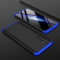 Realme X50 Pro 5G用ハードケース プラスチック 質感もマット 前面と背面 360度 フルカバー P01 Realme ネイビー・ブラック