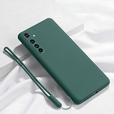 Realme X50 Pro 5G用360度 フルカバー極薄ソフトケース シリコンケース 耐衝撃 全面保護 バンパー C01 Realme グリーン