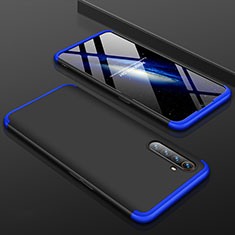 Realme XT用ハードケース プラスチック 質感もマット 前面と背面 360度 フルカバー M01 Realme ネイビー・ブラック