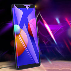 Samsung Galaxy A01 Core用強化ガラス フル液晶保護フィルム アンチグレア ブルーライト サムスン ブラック