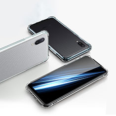 Samsung Galaxy A02用極薄ソフトケース シリコンケース 耐衝撃 全面保護 クリア透明 カバー サムスン クリア