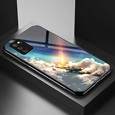 Samsung Galaxy A02s用ハイブリットバンパーケース プラスチック パターン 鏡面 カバー LS1 サムスン マルチカラー