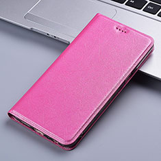 Samsung Galaxy A02s用手帳型 レザーケース スタンド カバー H22P サムスン ピンク