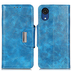 Samsung Galaxy A03 Core用手帳型 レザーケース スタンド カバー N04P サムスン ブルー
