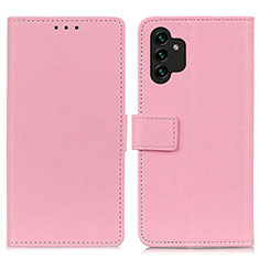 Samsung Galaxy A04s用手帳型 レザーケース スタンド カバー M08L サムスン ピンク