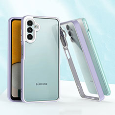 Samsung Galaxy A04s用ハイブリットバンパーケース プラスチック 兼シリコーン カバー QW1 サムスン ラベンダー
