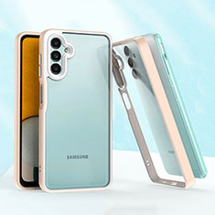 Samsung Galaxy A04s用ハイブリットバンパーケース プラスチック 兼シリコーン カバー QW1 サムスン ピンク