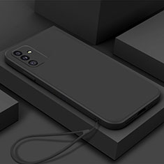Samsung Galaxy A04s用360度 フルカバー極薄ソフトケース シリコンケース 耐衝撃 全面保護 バンパー S04 サムスン ブラック