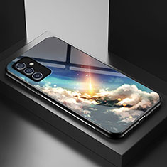 Samsung Galaxy A05s用ハイブリットバンパーケース プラスチック パターン 鏡面 カバー LS1 サムスン マルチカラー