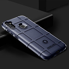 Samsung Galaxy A11用360度 フルカバー極薄ソフトケース シリコンケース 耐衝撃 全面保護 バンパー J02S サムスン ネイビー
