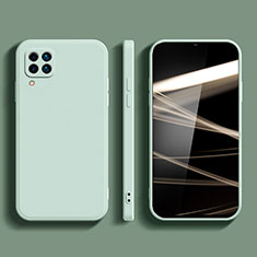 Samsung Galaxy A12用360度 フルカバー極薄ソフトケース シリコンケース 耐衝撃 全面保護 バンパー S02 サムスン ライトグリーン