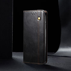 Samsung Galaxy A12 Nacho用手帳型 レザーケース スタンド カバー B01S サムスン ブラック