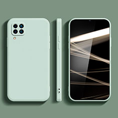 Samsung Galaxy A12 Nacho用360度 フルカバー極薄ソフトケース シリコンケース 耐衝撃 全面保護 バンパー S02 サムスン ライトグリーン