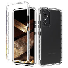 Samsung Galaxy A15 4G用前面と背面 360度 フルカバー 極薄ソフトケース シリコンケース 耐衝撃 全面保護 バンパー 透明 サムスン クリア