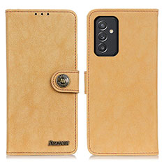 Samsung Galaxy A15 5G用手帳型 レザーケース スタンド カバー A01D サムスン ゴールド