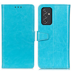 Samsung Galaxy A15 5G用手帳型 レザーケース スタンド カバー A06D サムスン ブルー