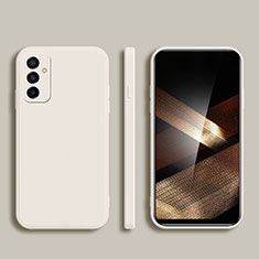 Samsung Galaxy A15 5G用360度 フルカバー極薄ソフトケース シリコンケース 耐衝撃 全面保護 バンパー サムスン ホワイト