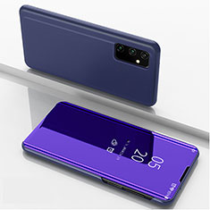 Samsung Galaxy A15 5G用手帳型 レザーケース スタンド 鏡面 カバー ZL1 サムスン パープル