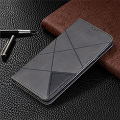 Samsung Galaxy A20s用手帳型 レザーケース スタンド カバー L02 サムスン グレー