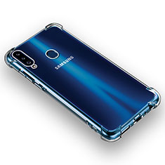 Samsung Galaxy A20s用極薄ソフトケース シリコンケース 耐衝撃 全面保護 クリア透明 T03 サムスン クリア