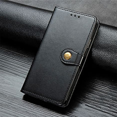 Samsung Galaxy A21s用手帳型 レザーケース スタンド カバー サムスン ブラック