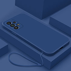 Samsung Galaxy A23 4G用360度 フルカバー極薄ソフトケース シリコンケース 耐衝撃 全面保護 バンパー S01 サムスン ネイビー