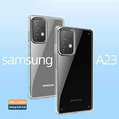 Samsung Galaxy A23 5G用極薄ソフトケース シリコンケース 耐衝撃 全面保護 クリア透明 T05 サムスン クリア