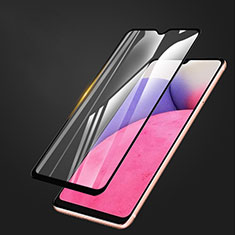Samsung Galaxy A23s用強化ガラス フル液晶保護フィルム F02 サムスン ブラック