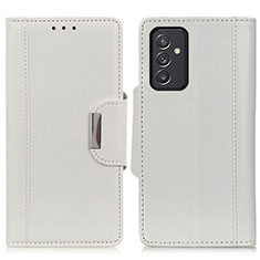Samsung Galaxy A25 5G用手帳型 レザーケース スタンド カバー M01L サムスン ホワイト
