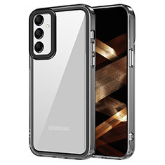 Samsung Galaxy A25 5G用ハイブリットバンパーケース クリア透明 プラスチック カバー AC1 サムスン ブラック