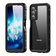 Samsung Galaxy A25 5G用完全防水ケース ハイブリットバンパーカバー 高級感 手触り良い 360度 サムスン ブラック
