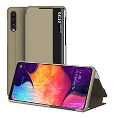 Samsung Galaxy A30S用手帳型 レザーケース スタンド カバー ZL2 サムスン ゴールド