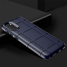 Samsung Galaxy A31用360度 フルカバー極薄ソフトケース シリコンケース 耐衝撃 全面保護 バンパー サムスン ネイビー